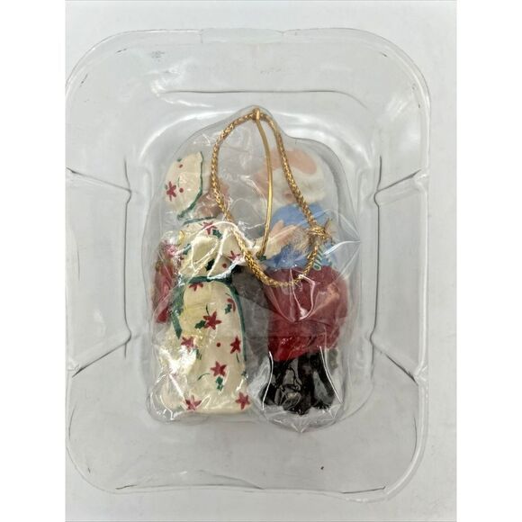 Mr & Mrs Claus Hallmark Ornament-1991 Checking His List-1992 Gift Exchange Lot 2 - Picture 3 of 8